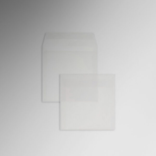Briefumschläge <br/>transparent quadratisch