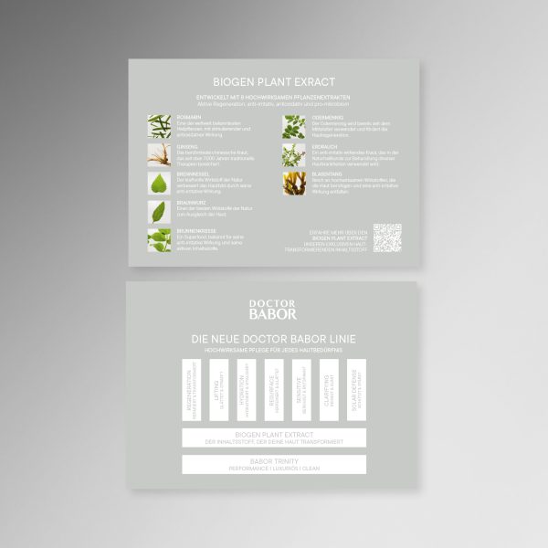 Postkarte<br/>DOCTOR BABOR <br>Biogen Plant Extract